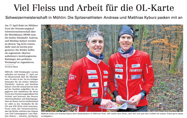 Viel Fleiss und Arbeit für die OL-Karte