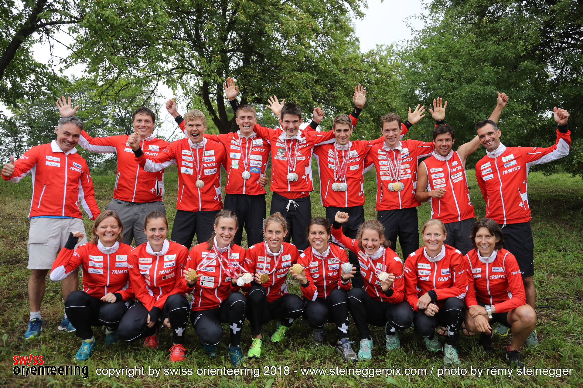 The Swiss Orienteering Team at WOC 2018 Latvia