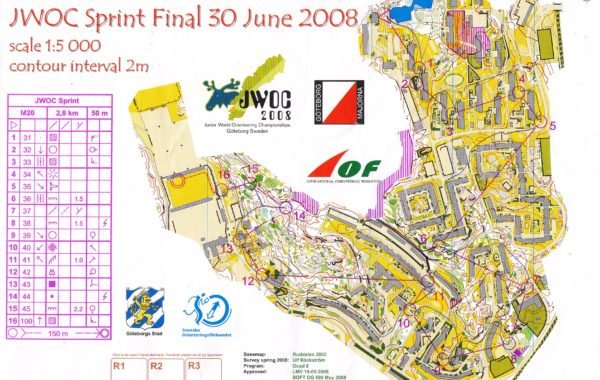 JWOC Sprint 2008 Sweden