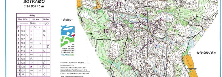 WOC Relay 2013 Finland
