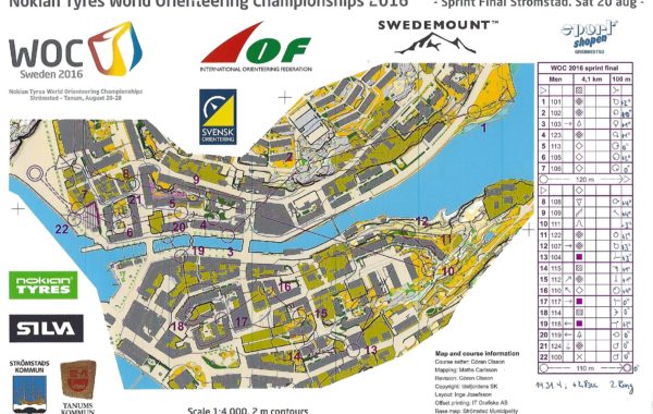 WOC Sprint 2016 Sweden
